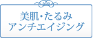 美肌・たるみ・アンチエイジング